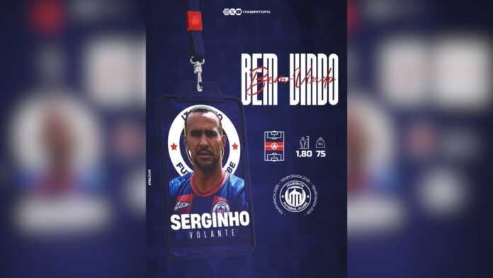 Itabirito anuncia volante Serginho, ex-Atlético e Vasco, como reforço para a temporada 2025