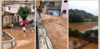 Águas de córrego transbordam e castigam Diogo de Vasconcelos – cidade vizinha de Mariana; VÍDEO Águas de córrego transbordam e castigam Diogo de Vasconcelos – cidade vizinha de Mariana; VEJA VÍDEO