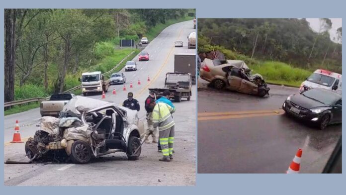 MG: acidente entre caminhão e carro mata 5 na BR-040