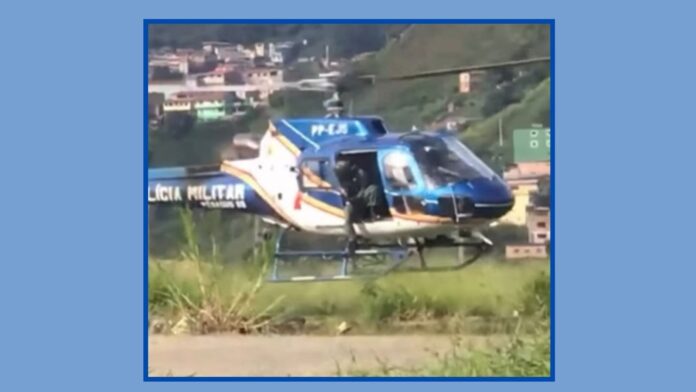 Helicóptero acionado: perseguição começa após bandido atirar em viatura da PM em Ouro Preto  