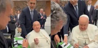 Momento bem-humorado: deputado Alencar se encontra rapidamente com o Papa Francisco; VÍDEO Momento bem-humorado: deputado Alencar se encontra rapidamente com o Papa Francisco; VÍDEO