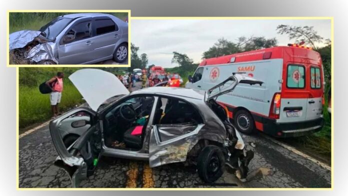 MG: menino tem parada cardiorrespiratória e morre após acidente na BR-267; 3 graves em 1 só carro