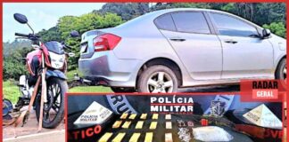 São Gonçalo do Monte, Itabirito: PM acha carro e moto clonados, 300g de cocaína, arma e munições São Gonçalo do Monte, Itabirito: PM acha carro e moto clonados, 300g de cocaína, arma e munições