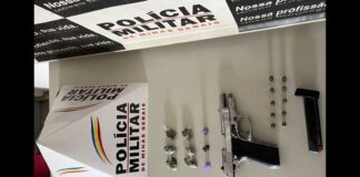 Ao tentar fugir da PM, jovem, com homicídio na ficha, é preso com arma, maconha e cocaína, em Mariana Jovem de 20 anos tenta fugir, mas acaba preso portando arma, maconha e cocaína em Mariana