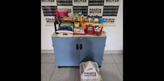 Mariana: mulher furta R$ 745 em produtos de supermercado e é presa pela PM em Águas Claras Mariana: mulher furta R$ 745 em produtos de supermercado e é presa em Águas Claras