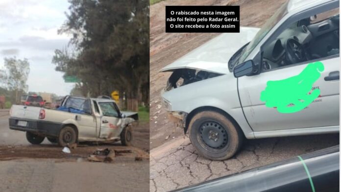 MG: caminhonete e carro se chocam no trevo do Murtinho, na BR-040  