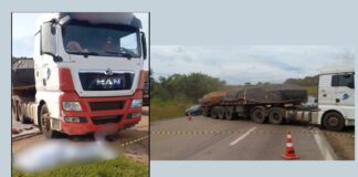 MG, BR-040: choque entre moto e carreta bitrem mata motociclista e deixa garupa em estado grave MG, BR-040: choque entre moto e carreta bitrem mata motociclista e deixa garupa em estado grave