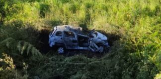 BR-267: em incêndio em Peugeot, condutor estaciona, mas esquece freio de mão, e carro desce ribanceira BR-267: em incêndio em Peugeot, condutor estaciona, mas esquece freio de mão, e carro desce ribanceira