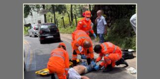 Ouro Preto: atropelamento na Barra mobiliza bombeiros Ouro Preto: atropelamento na Barra mobiliza bombeiros