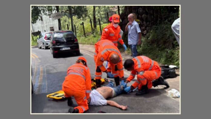 Ouro Preto: atropelamento na Barra mobiliza bombeiros