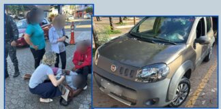 Em frente à Prefeitura de Itabirito: mulher é atropelada por carro conduzido por motorista sem CNH Em frente à Prefeitura de Itabirito: mulher é atropelada por carro conduzido por motorista sem CNH