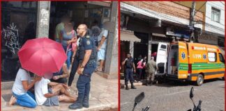 Itabirito: senhor em tratamento sofre queda em via pública e é socorrido, a princípio, por populares e GCM Itabirito: senhor em tratamento sofre queda em via pública e é socorrido, a princípio, por populares e GCM