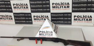 Mariana: cumprindo mandado, PM apreende espingarda e prende homem em Bandeirantes Mariana: cumprindo mandado, PM apreende espingarda e prende homem em Bandeirantes