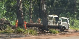 Ribeirão do Eixo, Itabirito: morador faz imagens de descarte na BR-040 e EPR Via Mineira recolhe material Ribeirão do Eixo, Itabirito: morador faz imagens de descarte na BR-040 e EPR Via Mineira recolhe material