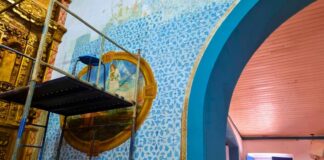 Itabirito: pinturas do século XVIII tapadas por tinta são descobertas na Matriz da Boa Viagem