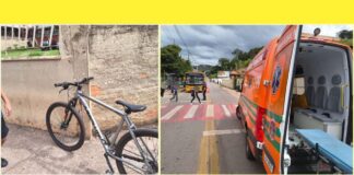 Itabirito: de bike, aluno do Intendente desce sem freios morro do Industrial e se envolve em acidente com Kombi Itabirito: de bike, aluno do Intendente desce sem freios morro do Industrial e se envolve em acidente com Kombi