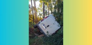 Itabirito, BR-356: motorista perde controle do veículo, que sai da pista e tomba próximo à Anex Mineração Itabirito, BR-356: motorista perde controle do veículo, que sai da pista e tomba próximo à Anex Mineração