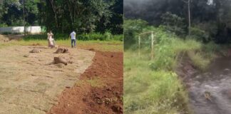 Bocaina, Ouro Preto: moradores revitalizam campo e pedem ajuda para sanar problema com córrego Ouro Preto: comunidade revitaliza campo da Bocaina e pede apoio para resolver problema com córrego