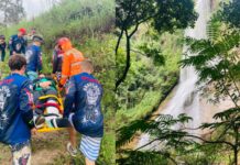 Ouro Preto: mulher de Contagem cai em cachoeira do Uaimii, sofre fraturas e Brigada de Itabirito a resgata Ouro Preto: mulher de Contagem cai em cachoeira do Uaimii, sofre fraturas e Brigada de Itabirito a resgata