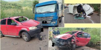 Itabirito, Serra da Santa, BR-356: acidente entre 3 veículos; 4 vítimas (sendo 2 crianças); 1 grave Itabirito, Serra da Santa, BR-356: acidente entre 3 veículos; 4 vítimas (sendo 2 crianças); 1 grave