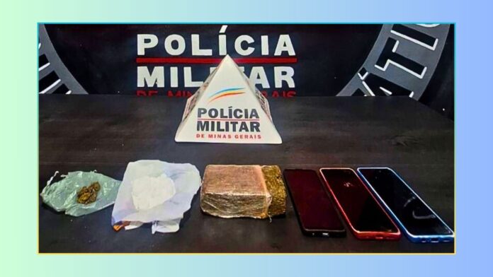 Ouro Preto: 4 presos com cocaína e maconha após fuga em Fiat 147; 2 com envolvimento em homicídios