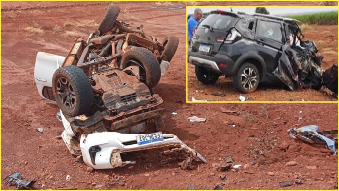 MG-255: choque frontal entre Hilux e Honda WR-V mata 2