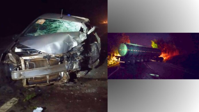 Ouro Preto, BR-356: acidente entre carreta e carro deixa 1 ferido na Curva da Caieira; trânsito parado