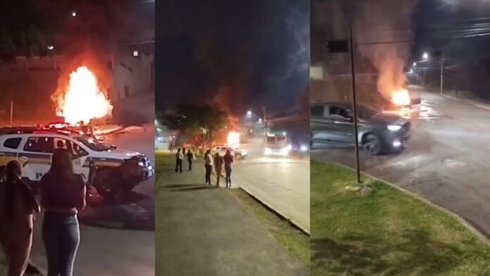 Mariana: Fiat pega fogo após pane elétrica na Vila Maquiné