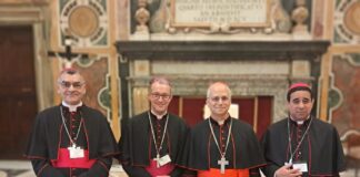 Fotos mostram papa Leão XIV, quando cardeal, com bispos Edmar e Geraldo, que foram padres em Itabirito Fotos mostram papa Leão XIV, quando cardeal, com bispos Edmar e Geraldo, que foram padres em Itabirito