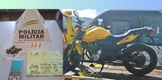 PM apreende cocaína, maconha e moto após denúncia sobre tráfico de drogas em Ouro Preto PM apreende cocaína, maconha e moto após denúncia sobre tráfico de drogas em Ouro Preto