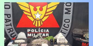 Amarantina, Ouro Preto: submetralhadora, muitas drogas variadas e 3 motos apreendidas; 2 presos Amarantina, Ouro Preto: submetralhadora, muitas drogas variadas e motos apreendidas; 2 presos