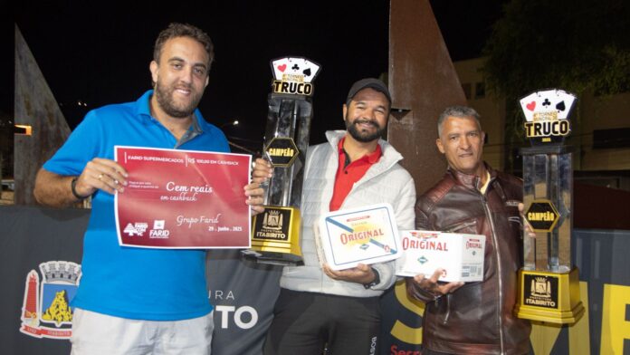 Itabirito: Rafael e Pedro vencem o título do 4º Torneio Municipal de Truco