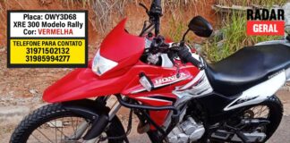 Moto é furtada no Santa Tereza, em Itabirito; veículo foi visto perto de BH; dono pede ajuda Moto é furtada no Santa Tereza, em Itabirito; veículo foi visto perto de BH; dono pede ajuda