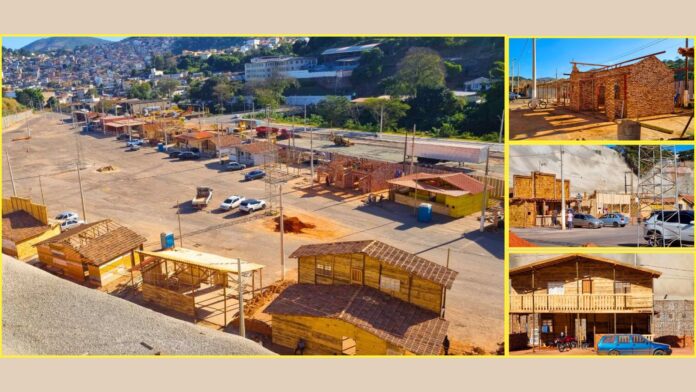 A quantas andam a construção das barracas temáticas do Julifest 2025