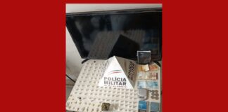 Barro Preto, Mariana: 2 traficantes presos, drogas apreendidas e TV (possivelmente furtada) recuperada Barro Preto, Mariana: 2 traficantes presos, drogas apreendidas e TV (possivelmente furtada) recuperada