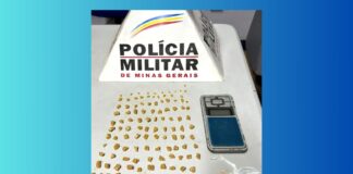 Ao fugir da PM em Ouro Preto, traficante dispensa 111 pedras de crack Ao fugir da PM em Ouro Preto, traficante dispensa 111 pedras de crack