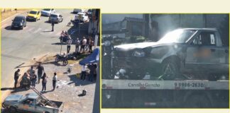 Itabirito: após choque com moto, picape acerta 2 clientes que estavam em venda de caldo de cana Itabirito: após choque com moto, picape acerta 2 clientes que estavam em venda de caldo de cana