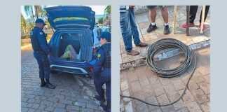 Dupla resolve furtar cabos subterrâneos de internet no Centro de Mariana e é presa pela Polícia Municipal Dupla resolve furtar cabos subterrâneos de internet no Centro de Mariana e é presa pela Polícia Municipal