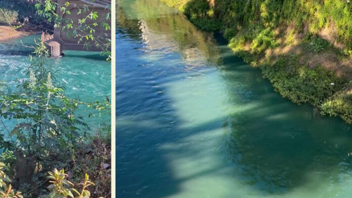 Por que o Rio Itabirito amanheceu com as águas verde-azuladas?