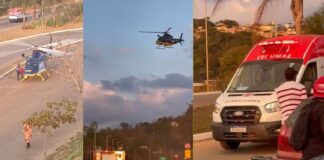 Itabirito: bebê de 26 dias, em estado grave, é levado de helicóptero para BH Itabirito: bebê de 26 dias, em estado grave, é levado de helicóptero para BH