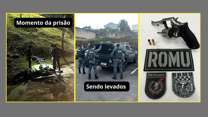 Polícia Municipal de Mariana: Romu prende dupla após disparo de arma de fogo em Padre Viegas
