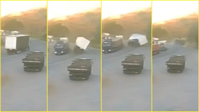 MG, BR-116: carreta tomba, acerta 4 pedestres e causa 3 mortes, inclusive de 1 criança de 3 anos