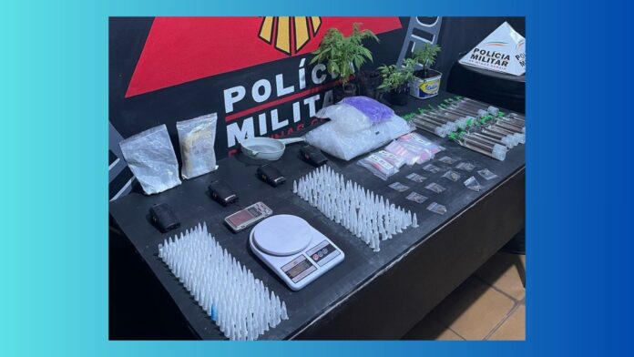 São José, Itabirito: adolescente (16) é pego com 323 pinos de cocaína, lança-perfume e pés de maconha