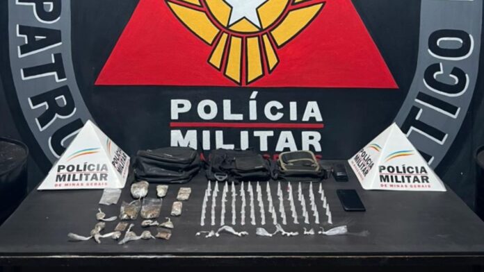 Itabirito: avisados por olheiros, menor e jovem do PA fogem da PM, mas acabam sendo pegos com drogas