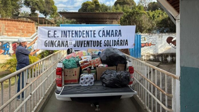 Itabirito: gincana do Intendente arrecada 1 tonelada de materiais para instituições escolhidas pelos alunos