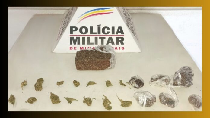 PM prende jovem com skank, maconha e haxixe no mirante do Cruzeiro do Sul, em Mariana