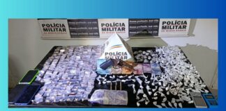 Dupla é presa com arma, 302 porções de cocaína e 220 de crack em bar de Mariana Dupla é presa com arma, 302 porções de cocaína e 220 de crack em bar de Mariana