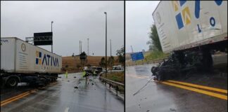 Acidente entre carretas mata motorista e interdita BR-040 em Conselheiro Lafaiete Acidente entre carretas mata motorista e interdita BR-040 em Conselheiro Lafaiete