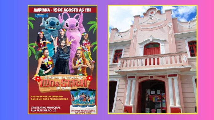 Espetáculo Lilo & Stitch desembarca em Mariana