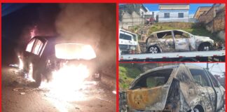 Em trabalho missionário, carro de igreja de Itabirito pega fogo na BR-356; pastores pedem ajuda; VÍDEO Em trabalho missionário, carro de igreja de Itabirito pega fogo na BR-356; pastores pedem ajuda; VÍDEO